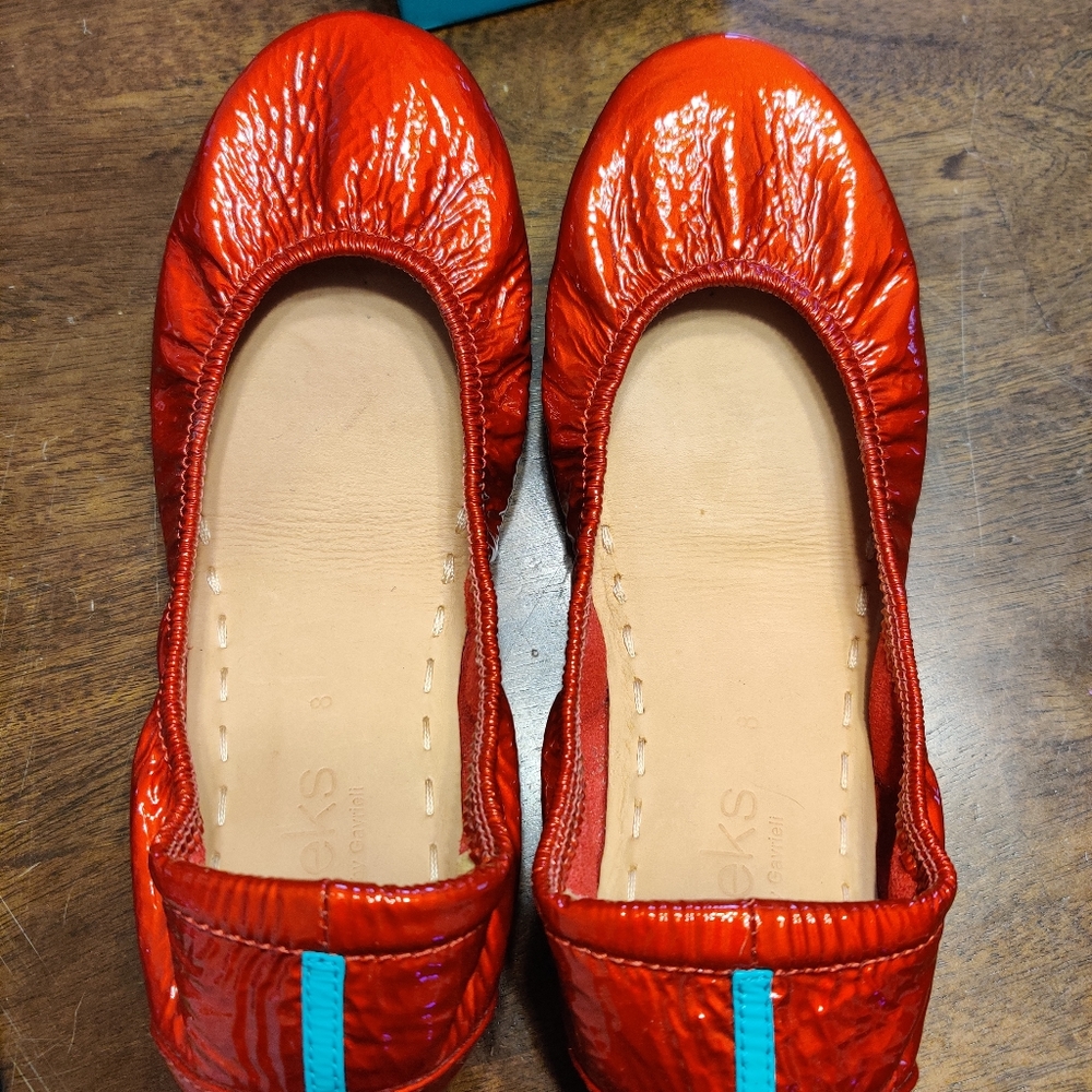 Red Diamond Tieks size 8